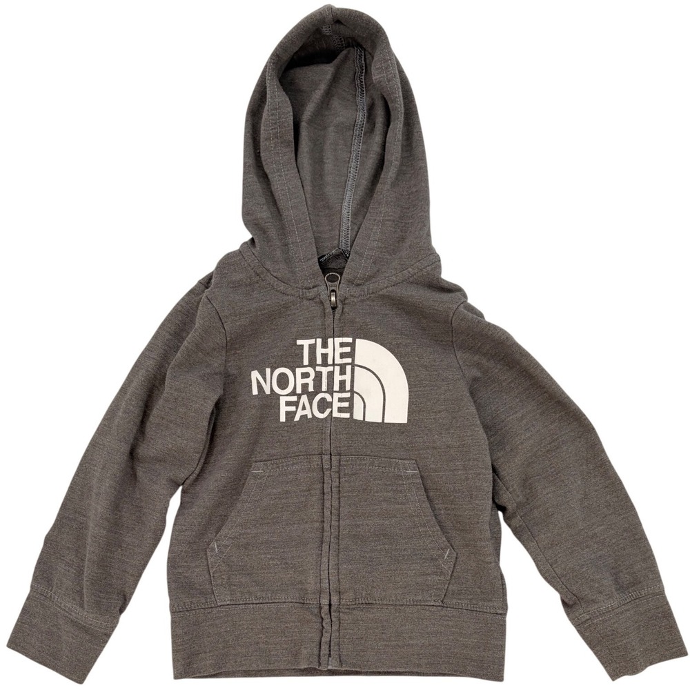 The North Face Zip Up Hoodie 2T Grey Gorpcore‎ Outdoor Retro Essential